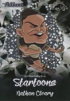2019 TLA Traders - Startoons Black #SBA-12 Nathan Cleary Front